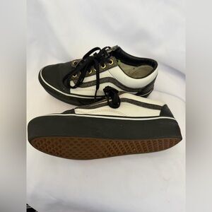 VANS Custom old skool with alien print and glitter $IM$ G custom platform